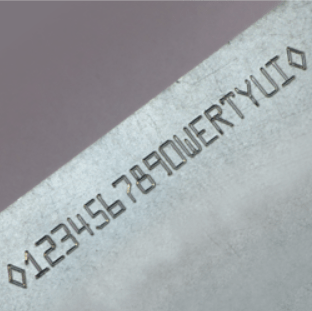 Identification code on aircraft parts