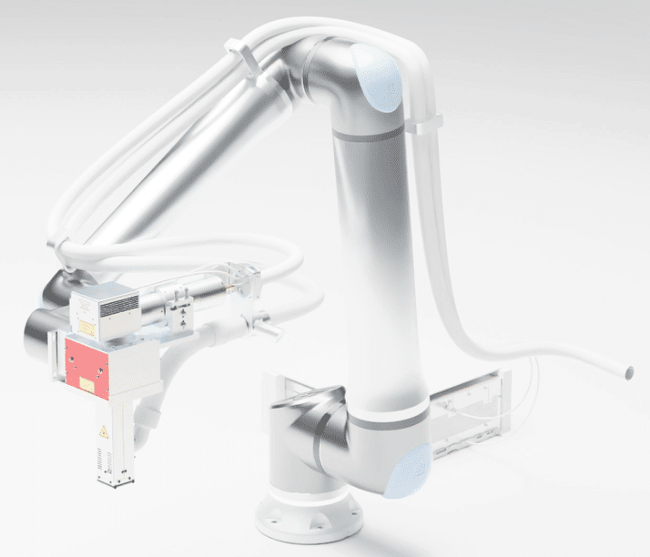 Robotic laser marking system