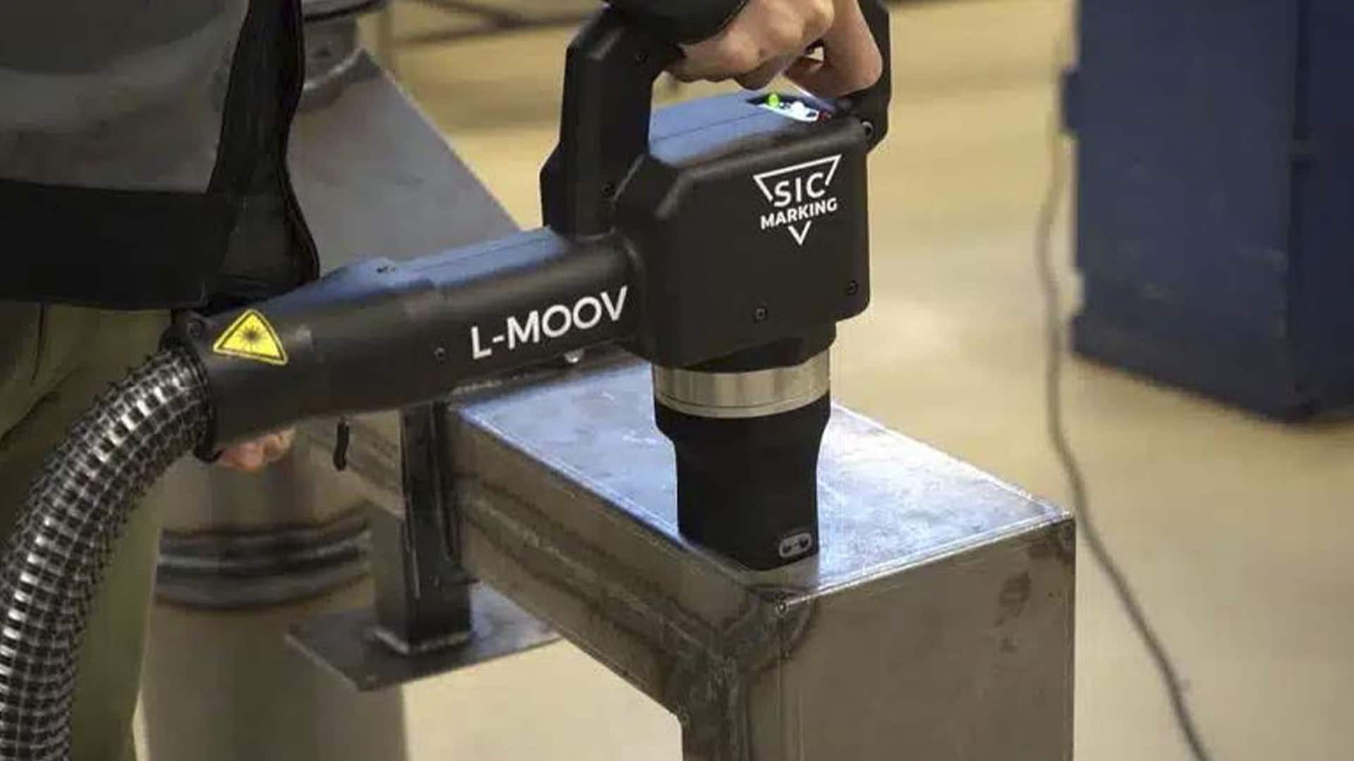 Introducing L-Moov_ the portable laser marking solution_.